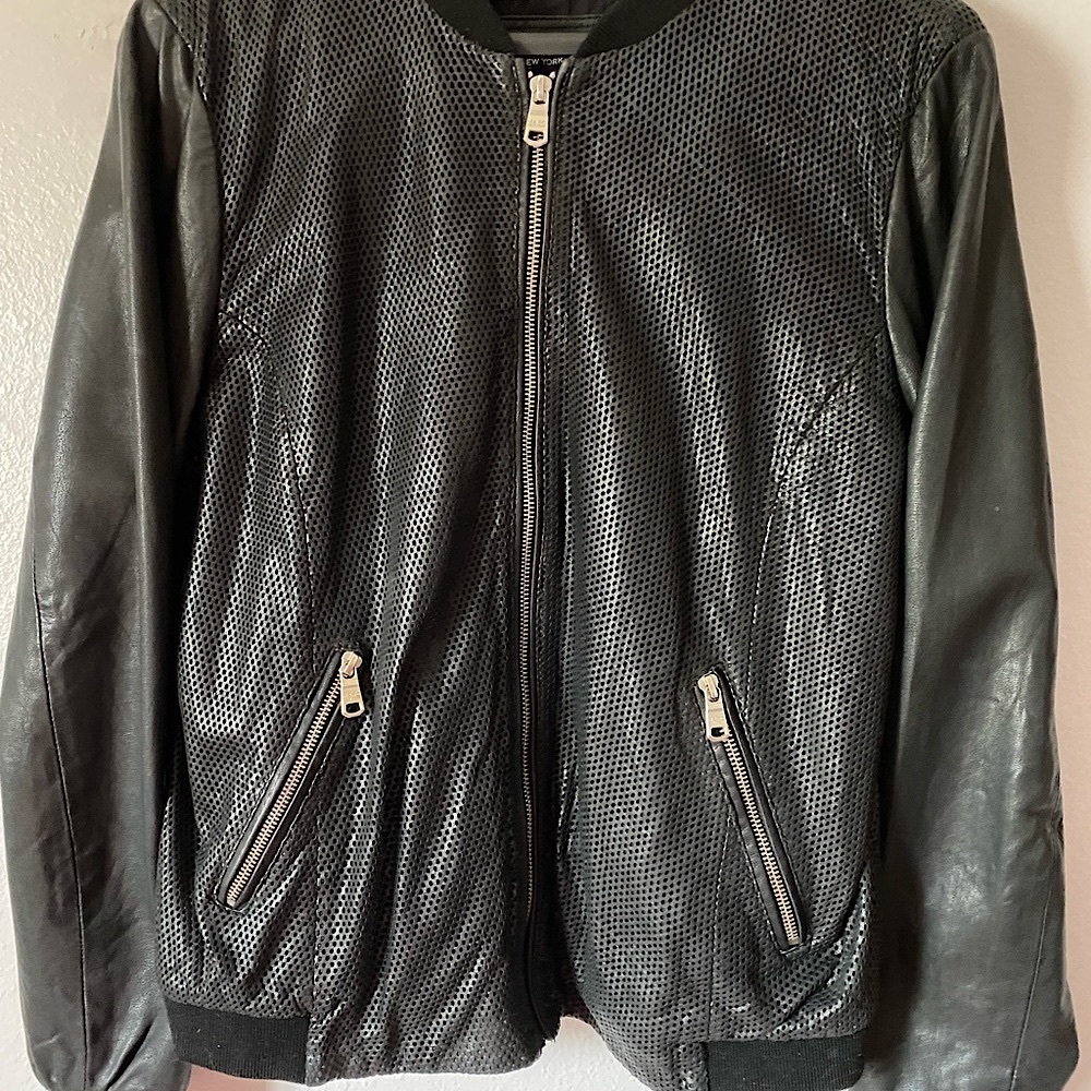 Marc New York Andrew Marc leather women jacket size L
